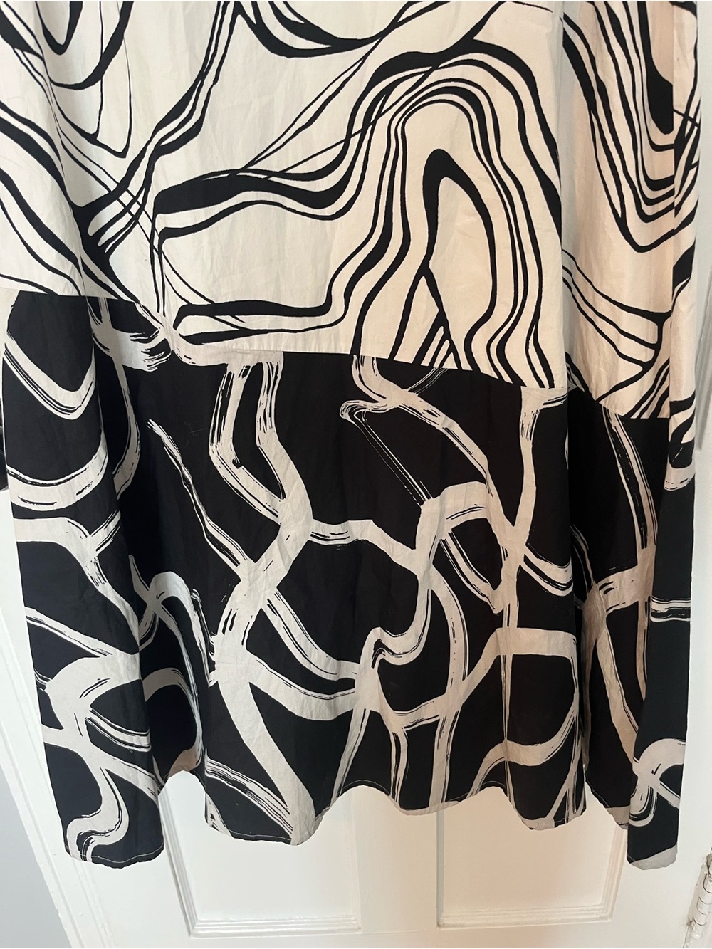 🛍️SALE Du paradis x Anthropologie musa Marmo cotton poplin a-line midi dress NWT - Picture 3 of 7